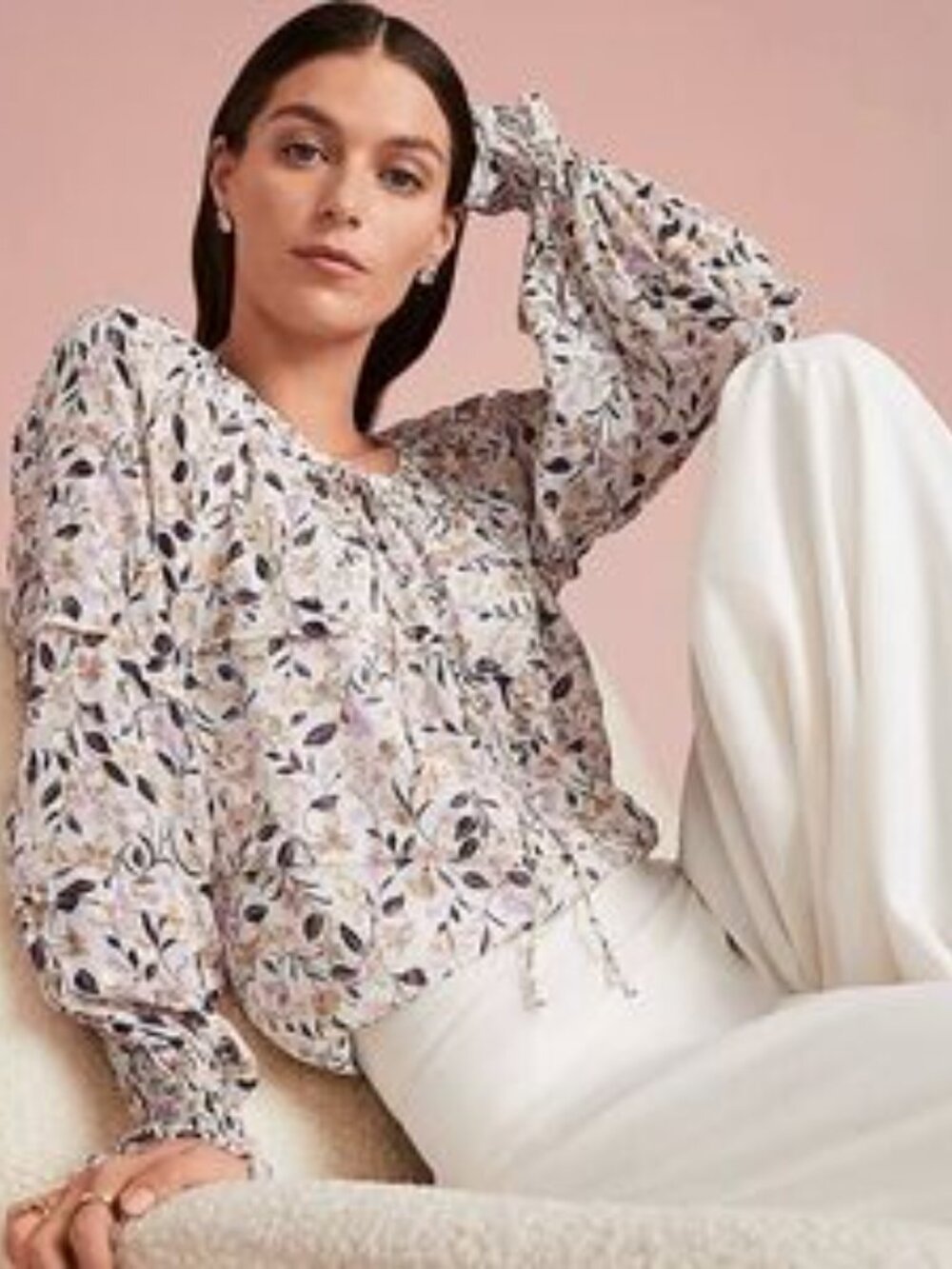 Ann Taylor XSP Floral Blouse